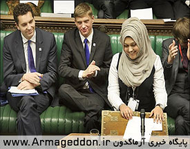 «سمیه کریم» مسلمان پاکستانی الاصل مقیم بریتانیا که در انتخابات اخیر پارلمانی انگلیس وارد پارلمان شد