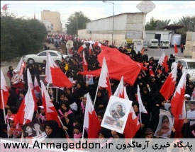 تظاهرات زنان بحرینی در آستانه دومین سالگرد انقلاب