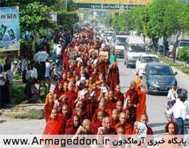 راهبان بودایی خواهان تحریم شرکت های اسلامی شدند