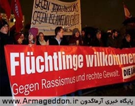 تظاهرات صدها هزار آلمانی علیه جنبش اسلام‌ستیز «پگیدا» + تصاویر