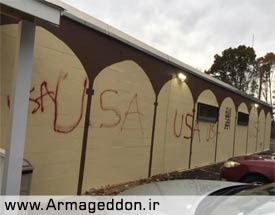 انتشار پیام صلح؛ واکنش مسلمانان به هتک حرمت مسجد در آمریکا