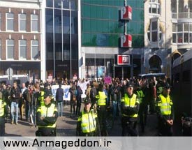 به خشونت کشیده شدن تظاهرات ضداسلامی در هلند