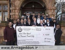 کمک ۱۰ هزار یورویی مسلمانان نیوهام لندن به سیل‌ زدگان