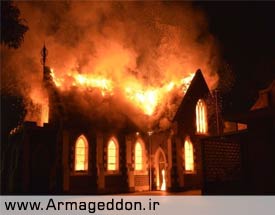 تنها مسجد «جیلانگ» استرالیا در آتش سوخت