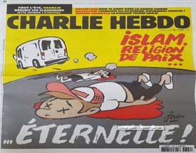 اهانت همزمان مجله شارلی ابدو به «اسلام» و قربانیان حمله تروریستی بارسلون+تصویر