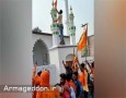 هندوها پرچم خود را بر فراز مسجدی در بیهار نصب کردند