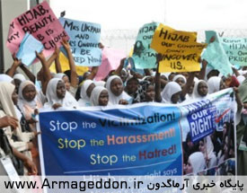 تداوم تظاهرات مسلمانان نیجریه علیه ممنوعیت حجاب در مدارس