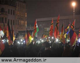 برگزاری هجدهمین تظاهرات ضد اسلامی جنبش «پگیدا» در آلمان