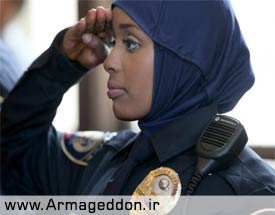 اعتراض مسلمانان «اوهایو» آمریکا نسبت به ممنوعیت حجاب برای نیروهای پلیس
