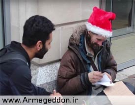 مسلمانی که به بی‌خانما‌ن‌های انگلیس هدیه کریسمس می‌دهد + عکس