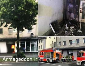 آتش زدن یک مسجد در آلمان +عکس